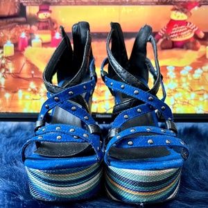 Cute Hippie Rocker Wedges